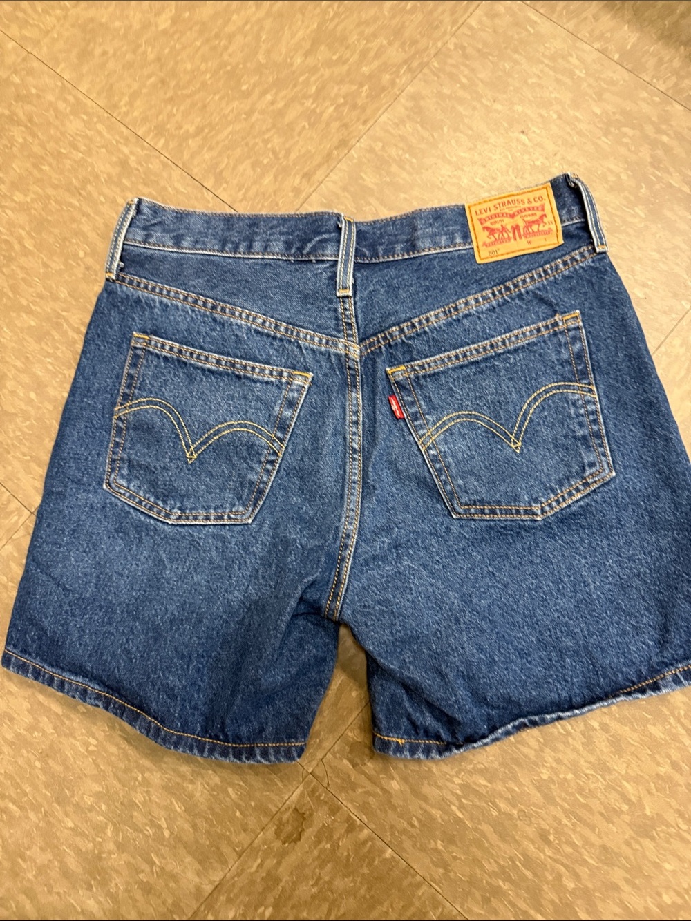 Levi's 501  Dark Blue Denim Jean Shorts 28